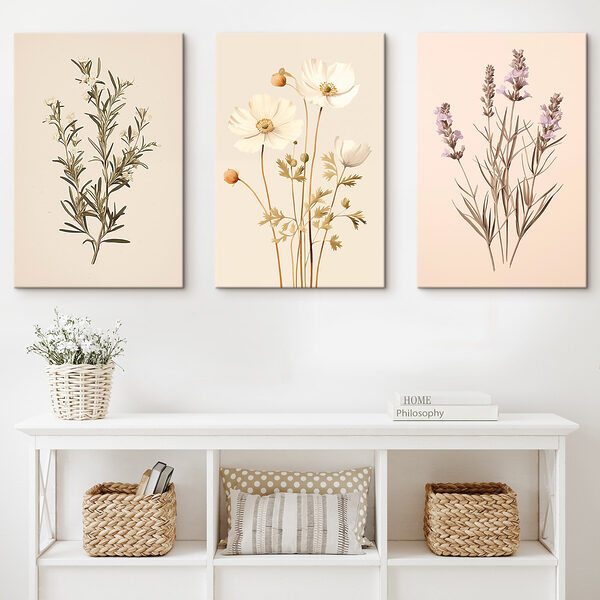 Painting of white flowers