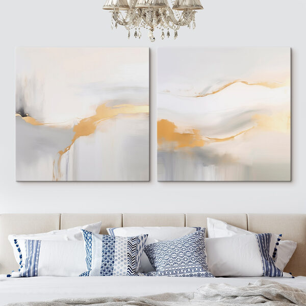 Soft hues with gentle flowing lines