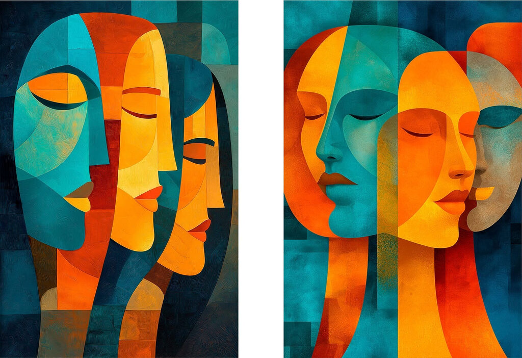 Collage of faces Collage of faces