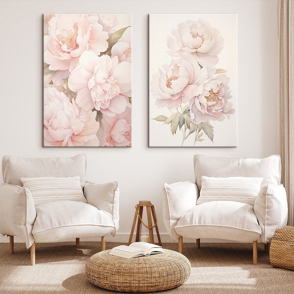 Soft blooms in gentle pastel hues Soft blooms in gentle pastel hues