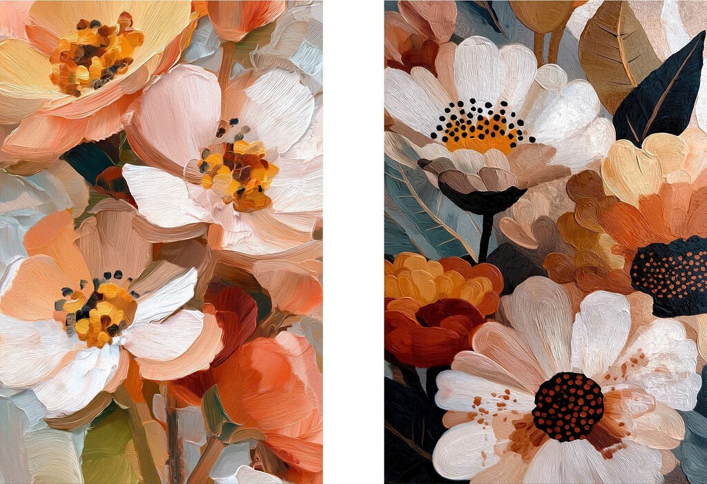 Floral beauty in warm tones Floral beauty in warm tones