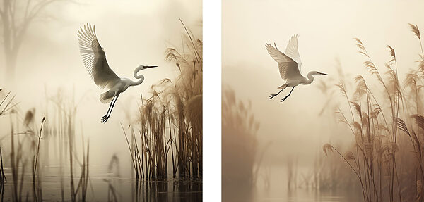 White bird flying over water White bird flying over water