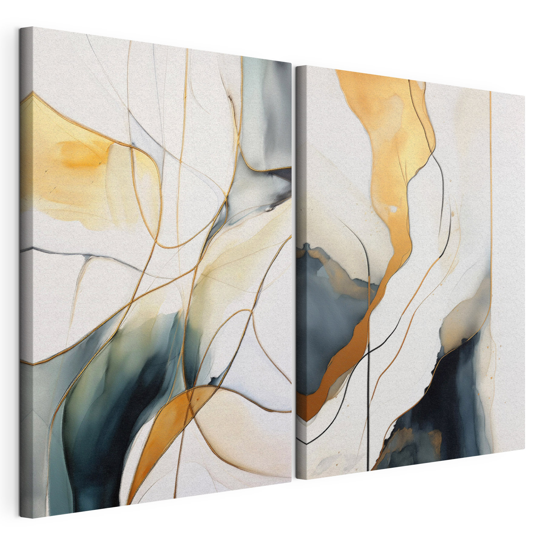 Two paintings of different colors Two paintings of different colors
