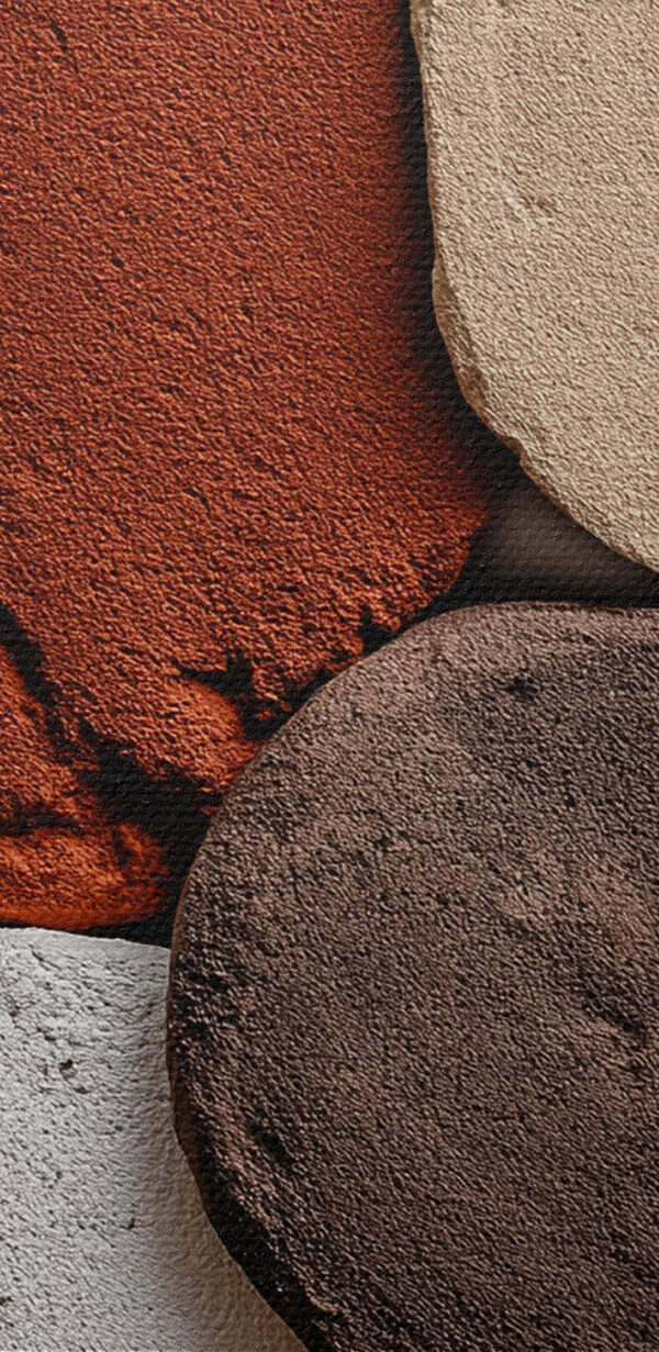 Organic shapes in earthy tones