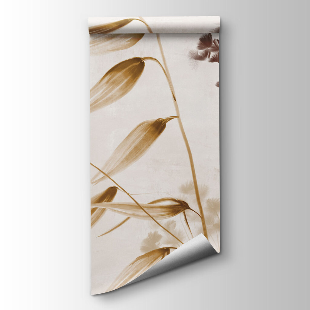 Gentle floral designs in soft tones