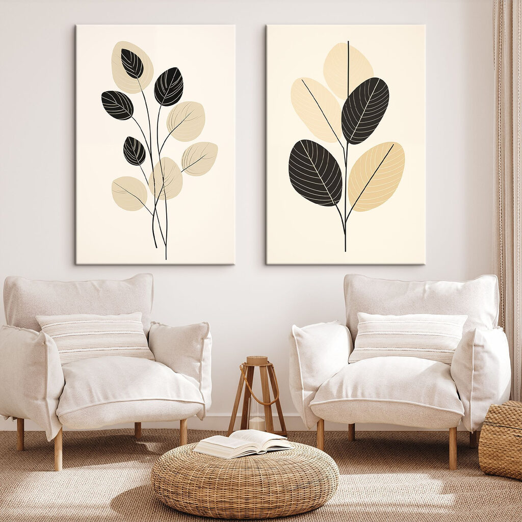 Elegant botanical art for modern spaces