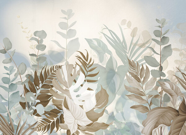 Lush greens in soft pastel hues Lush greens in soft pastel hues