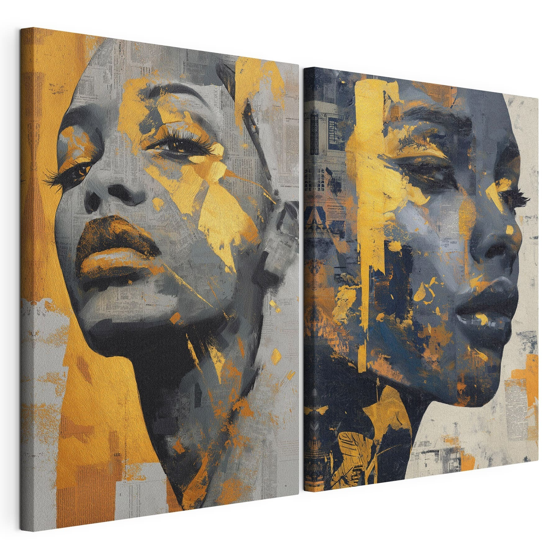 Collage of a woman's face