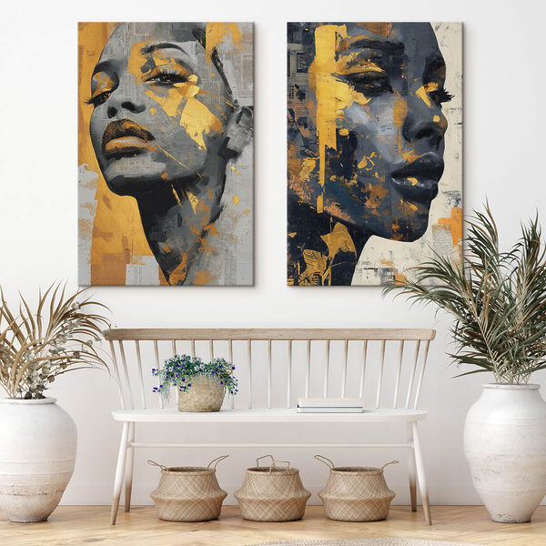 Collage of a woman's face