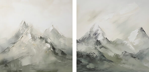 Painting of a mountain Painting of a mountain