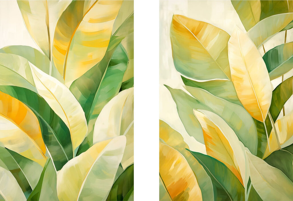 Vibrant Leaves in Soft Shades Vibrant Leaves in Soft Shades