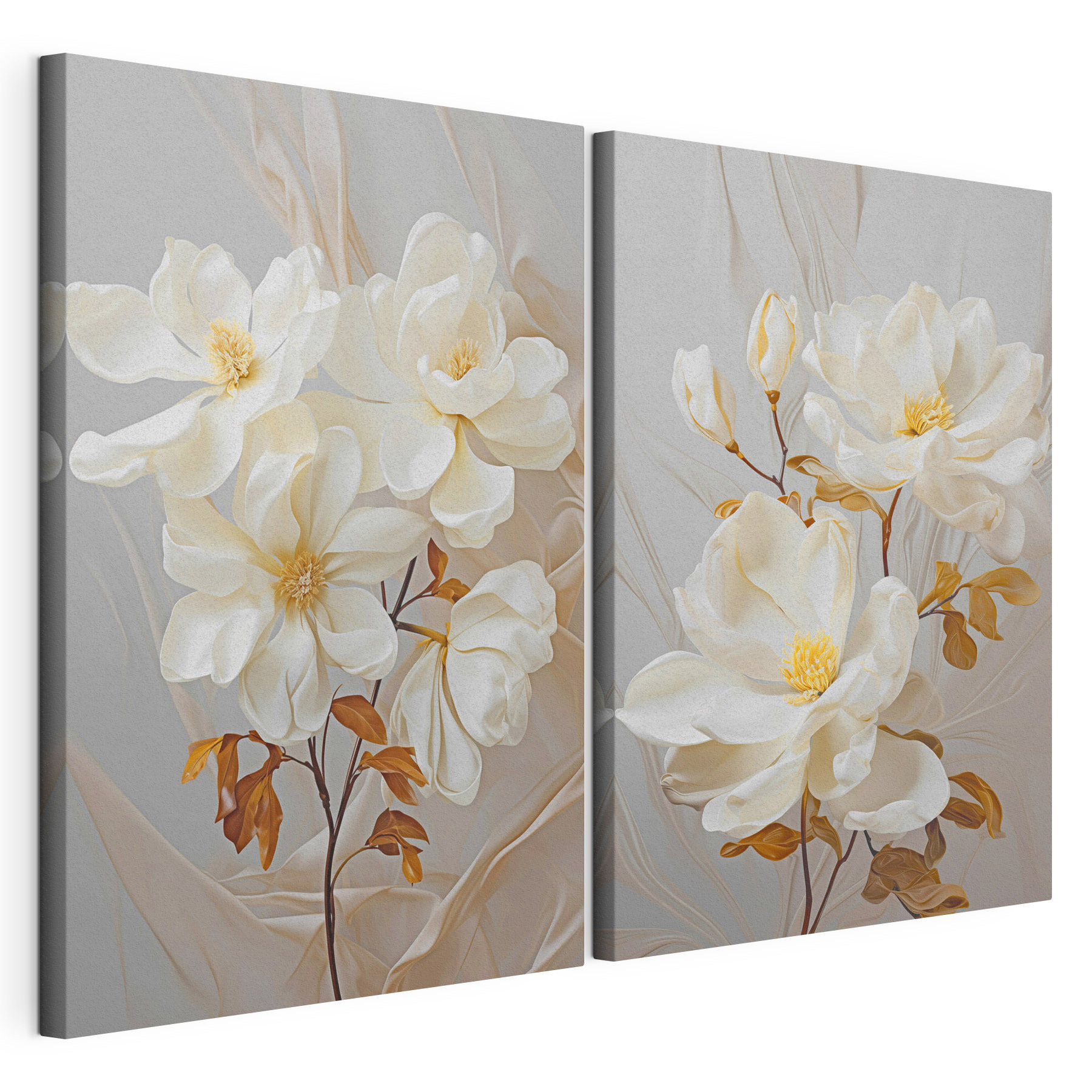 - Elegant blossoms in soft hues