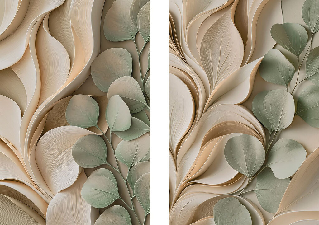 Natural curves and soft green leaves