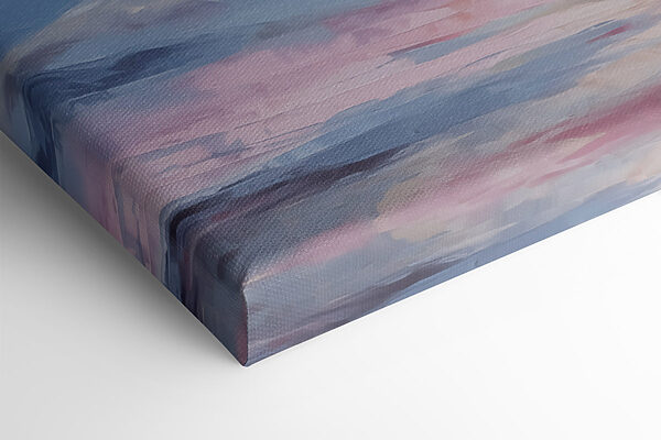 Painting of mountains and clouds