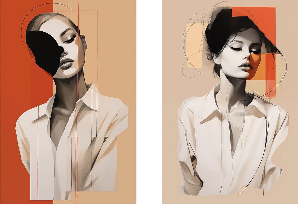 - Captivating abstract portrait interpretations - Captivating abstract portrait interpretations