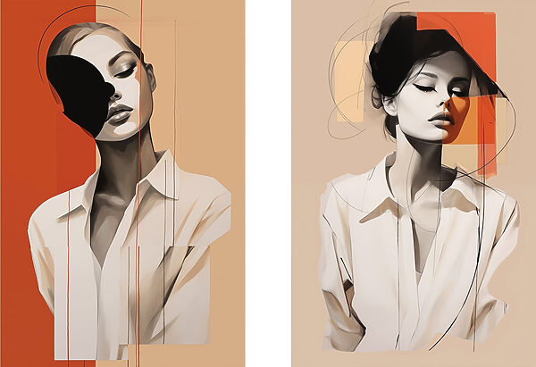 - Captivating abstract portrait interpretations - Captivating abstract portrait interpretations