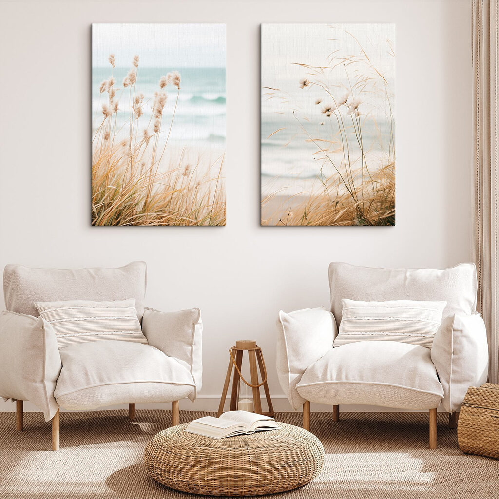 Gentle breeze over coastal grass Gentle breeze over coastal grass