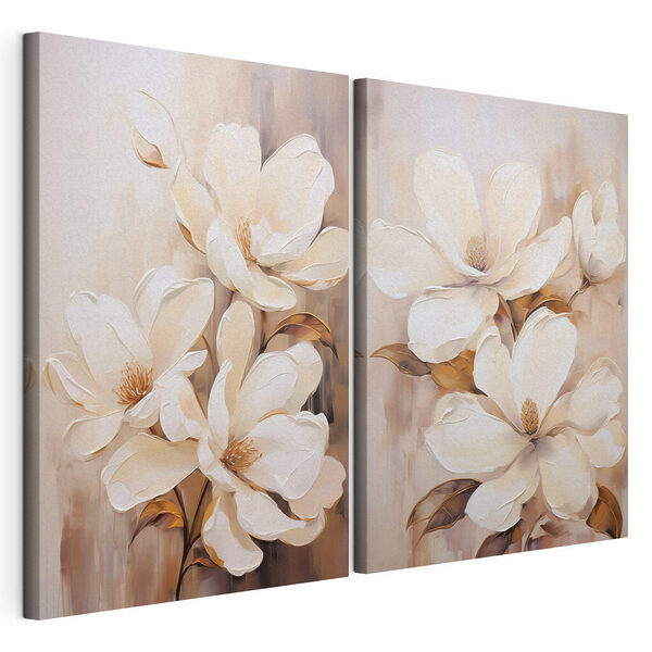 Painting of white flowers