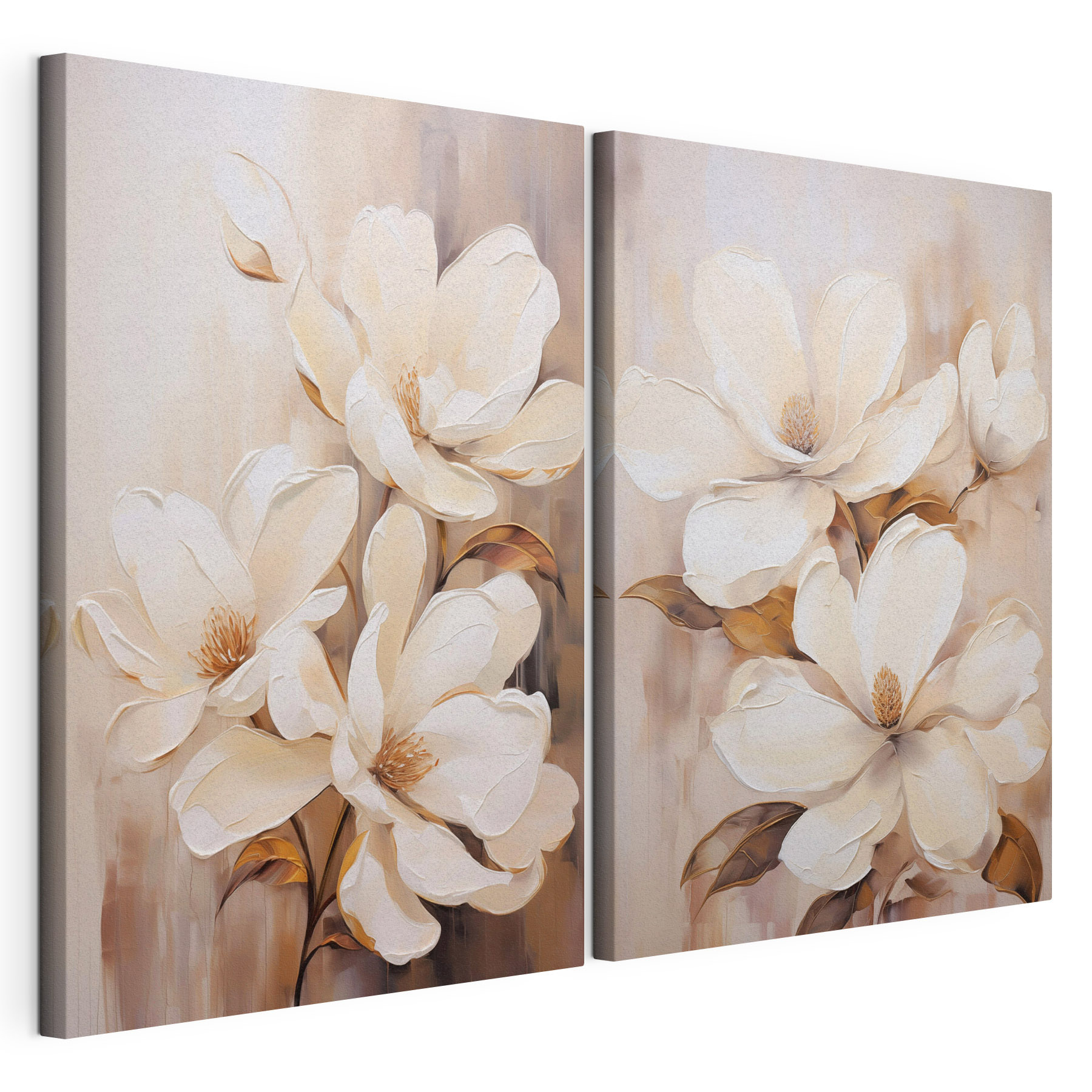 Painting of white flowers
