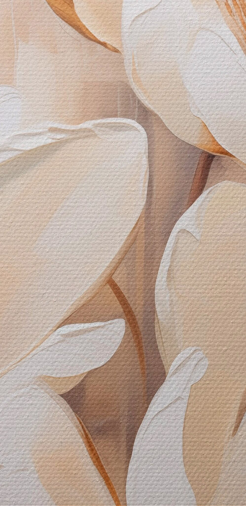 Painting of white flowers