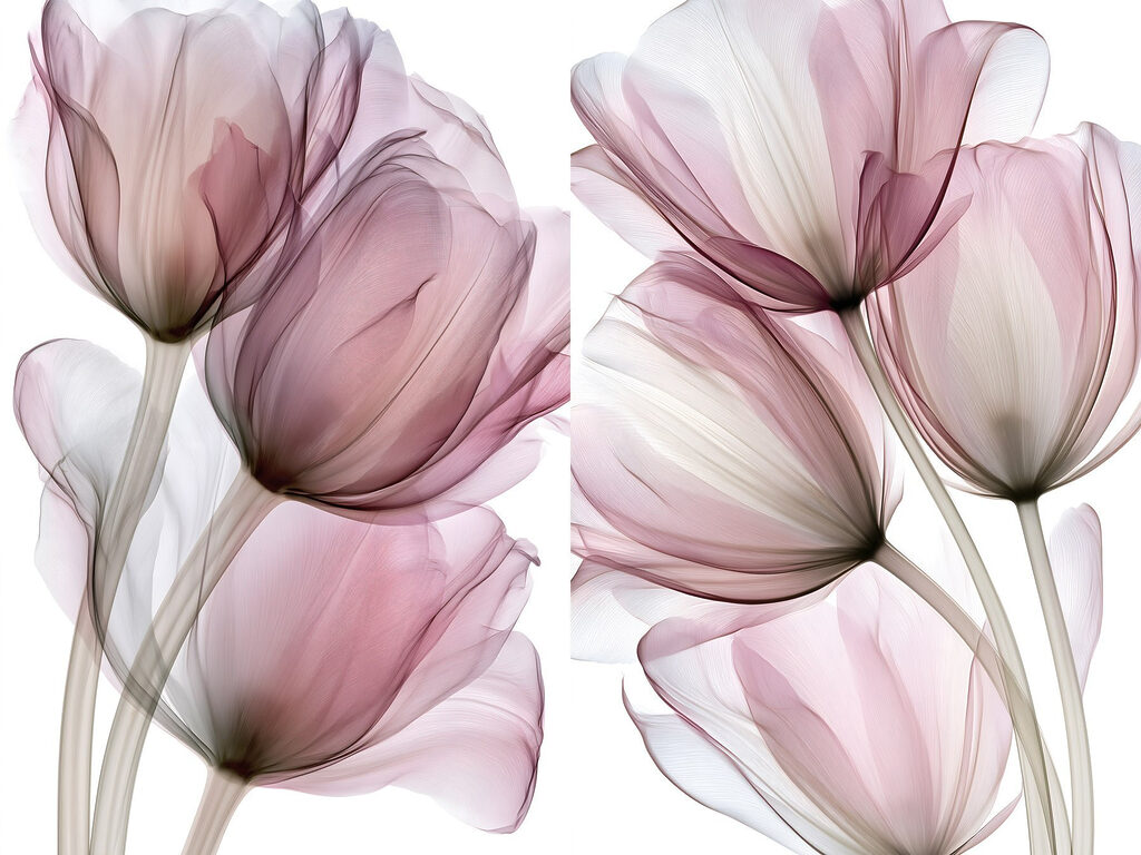 Delicate petals in soft hues