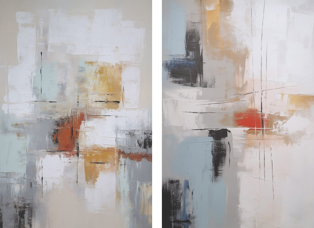 Painting of different colors Painting of different colors