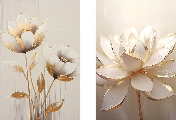 Collage of flowers Collage of flowers