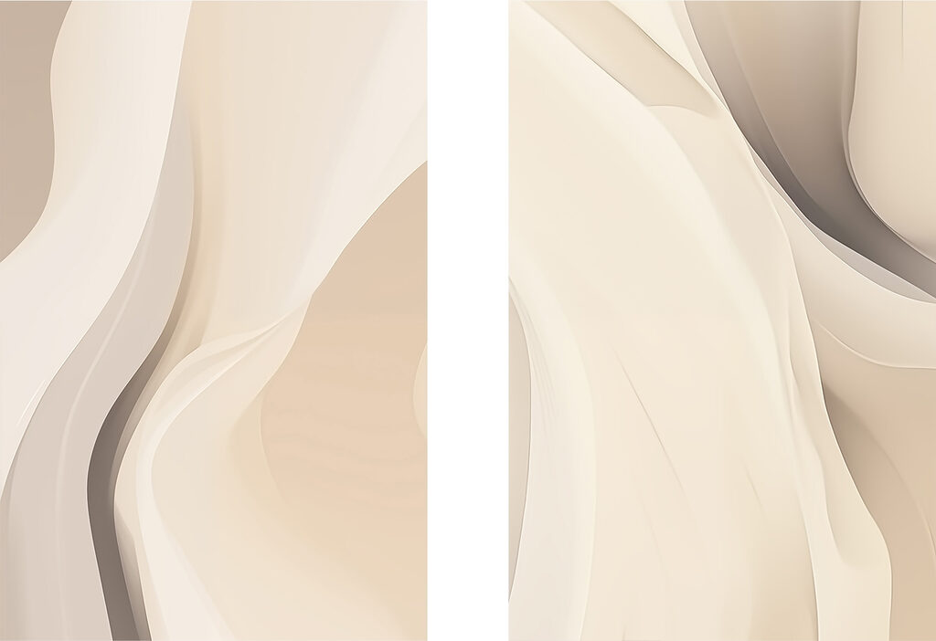 Gentle curves in soft hues