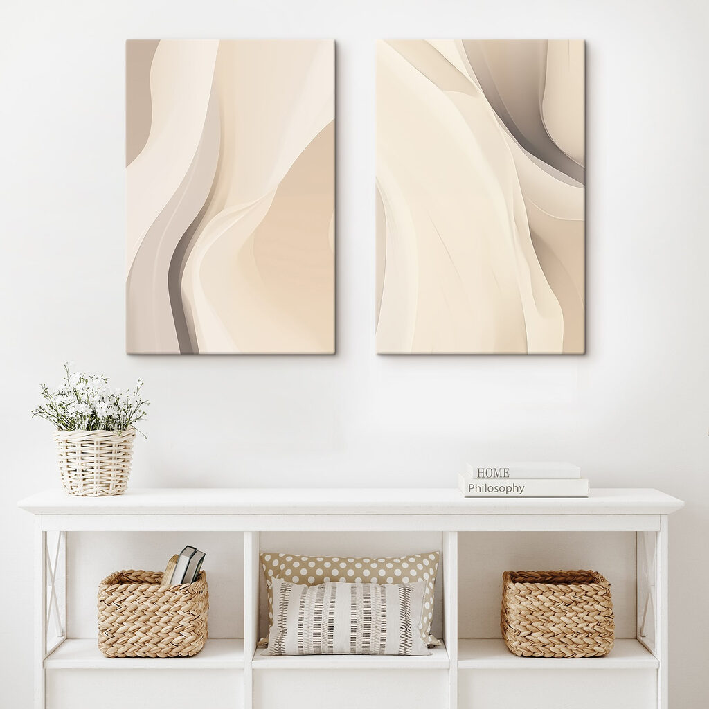 Gentle curves in soft hues