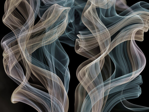 Graceful swirls of floating colors
