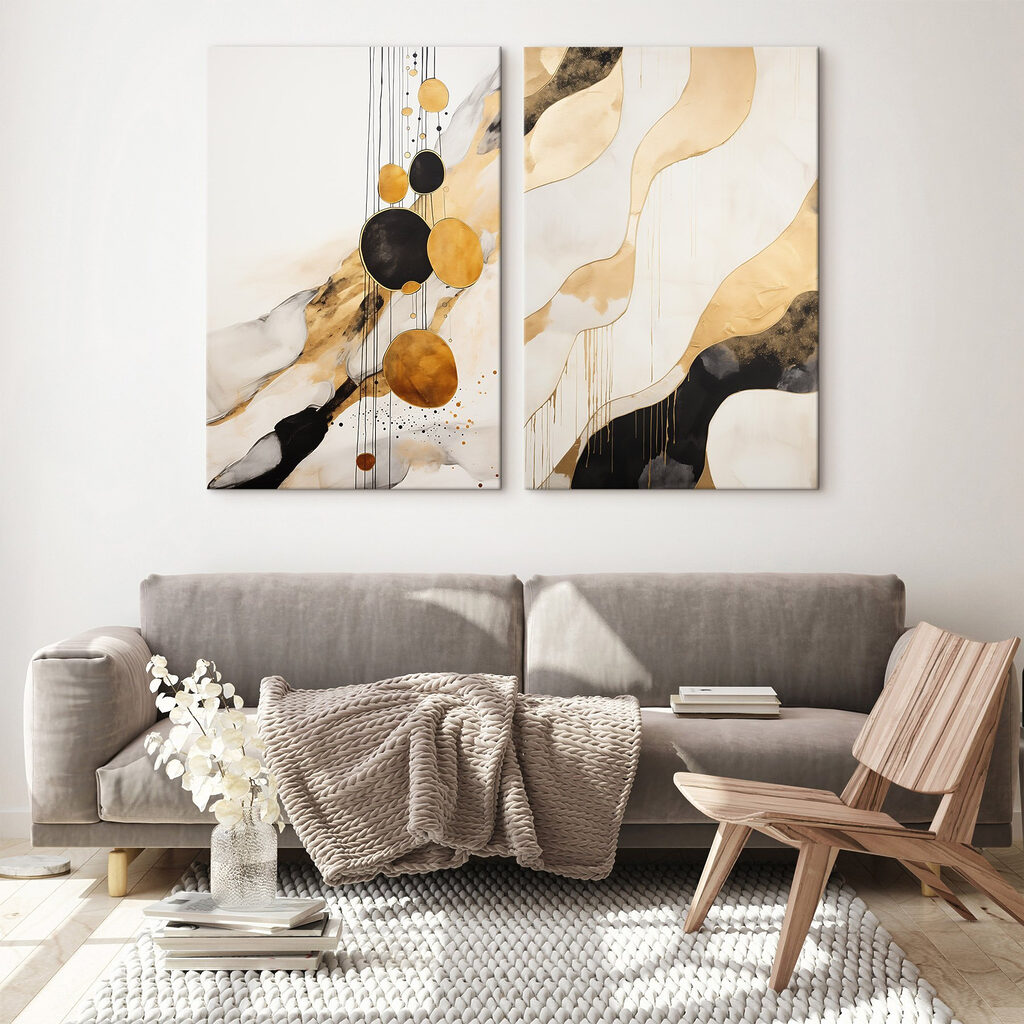 - Abstract forms in soothing tones - Abstract forms in soothing tones