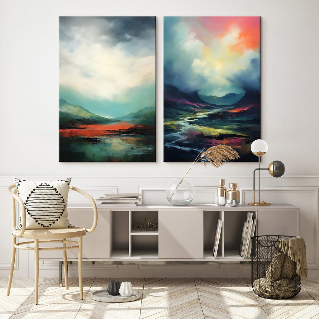 Painting of a landscape Painting of a landscape