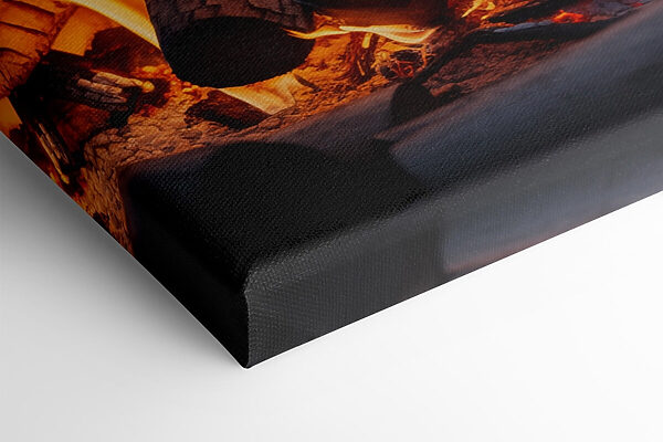 Collage of fire and coals