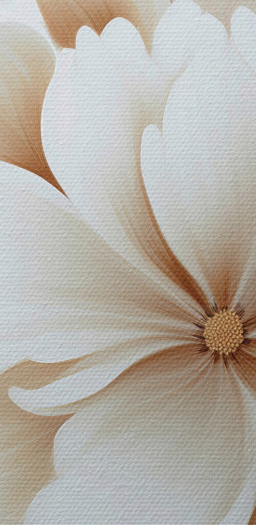 Soft floral elegance in muted tones