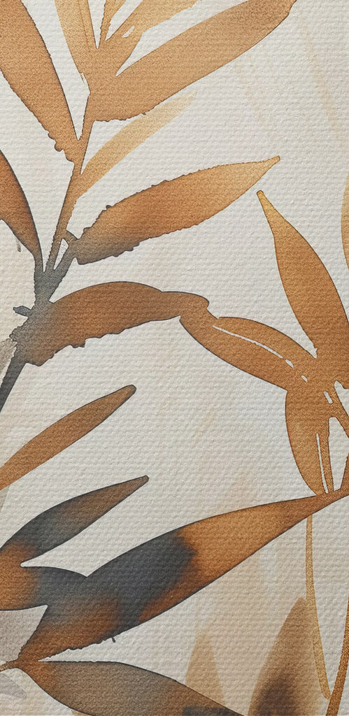 Soft botanical elegance in muted tones
