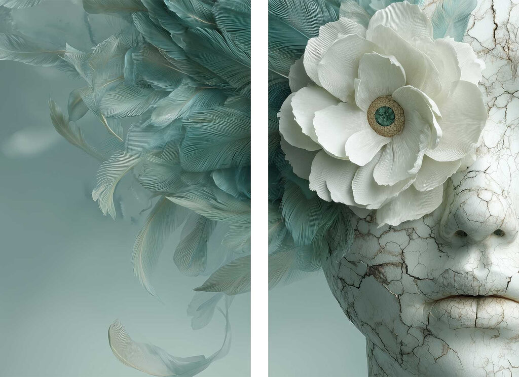 Ethereal design with delicate textures Ethereal design with delicate textures