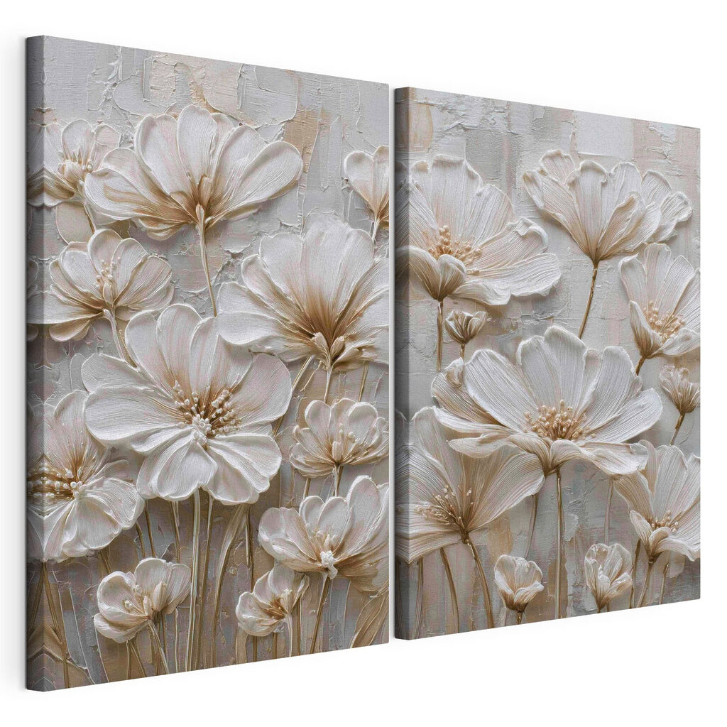 Delicate flowers in soft hues
