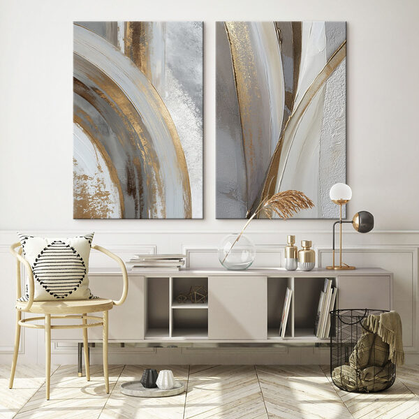 Artistic curves in subtle tones