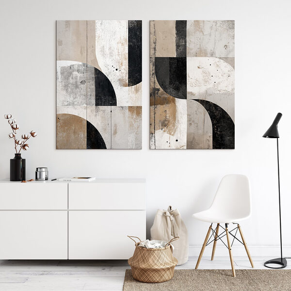 Pair of art pieces