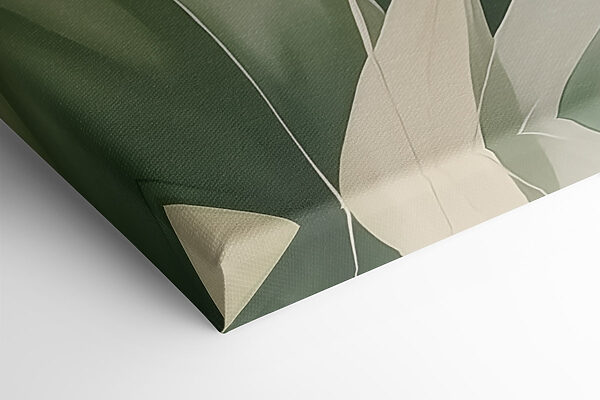 Gentle waves of green and cream