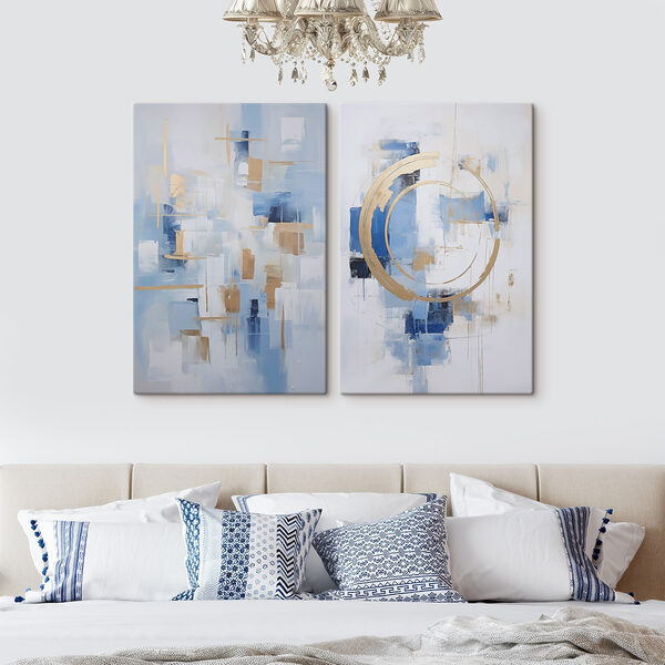 Two paintings of different colors Two paintings of different colors
