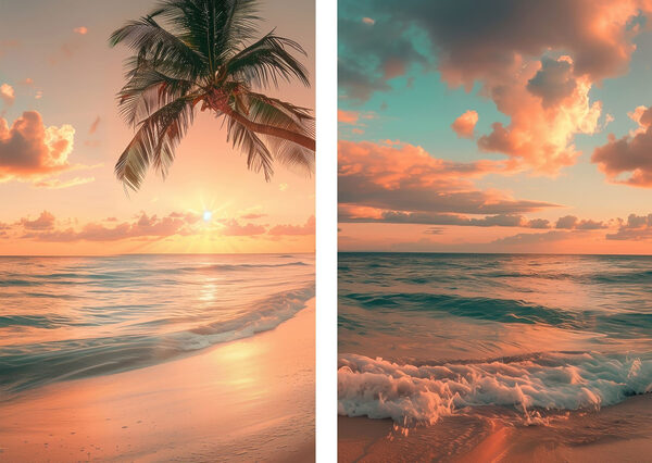 Palm tree on a beach Palm tree on a beach