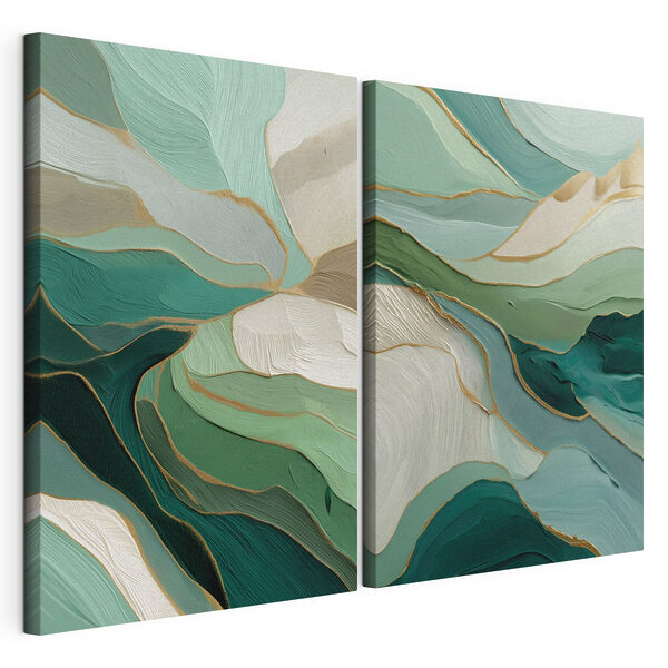 Two images of a painting