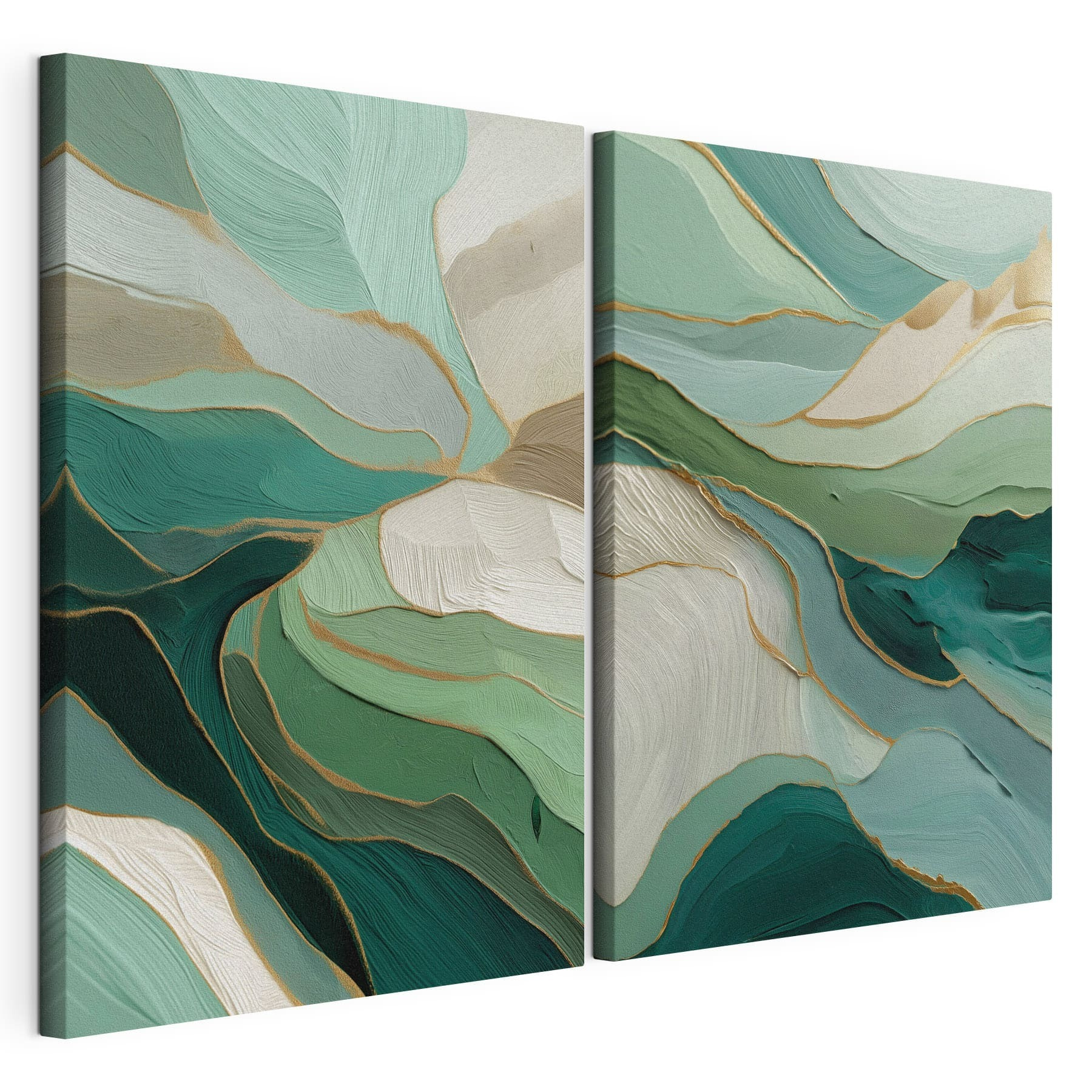 Two images of a painting