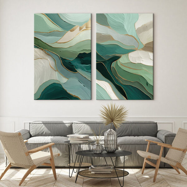 Two images of a painting