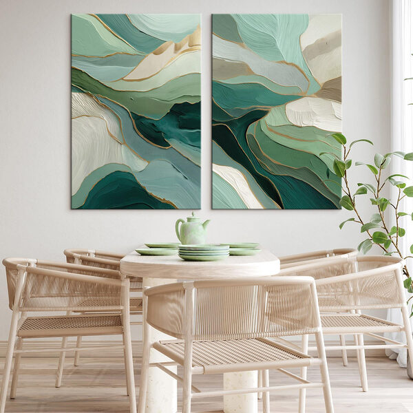 Two images of a painting