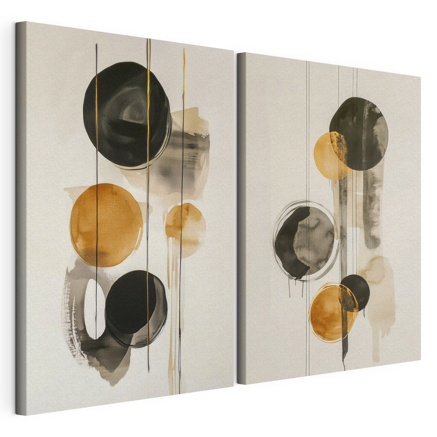 Painting of circles and lines Painting of circles and lines