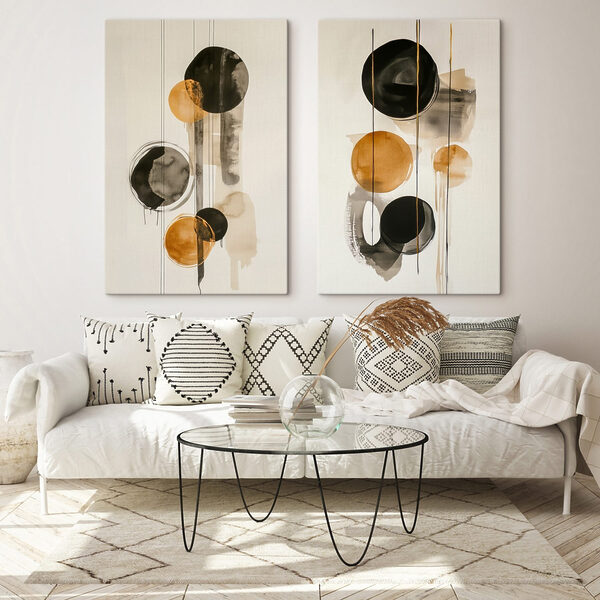 Painting of circles and lines Painting of circles and lines