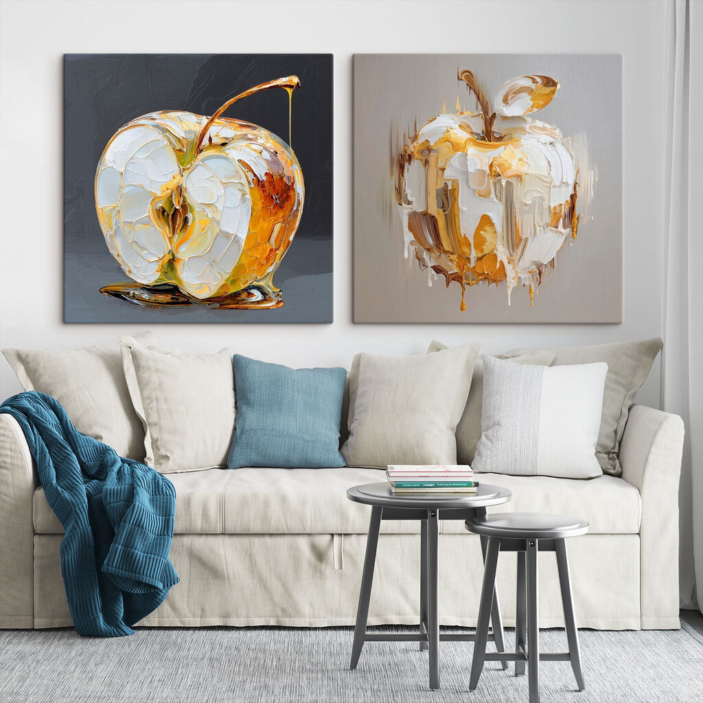 Elegant apple with a unique twist Elegant apple with a unique twist