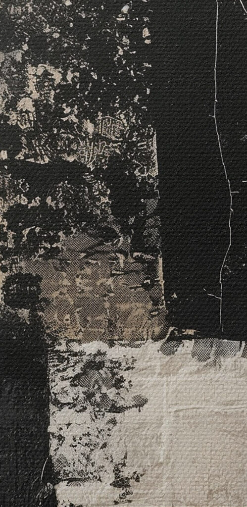 Collage of black and white art Collage of black and white art